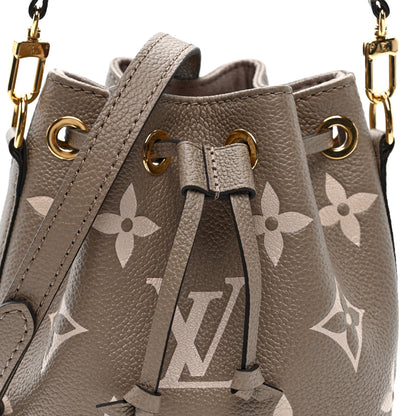 Louis Vuitton Empreinte Monogram Giant Nano Noe Tourterelle Creme 6 of 8