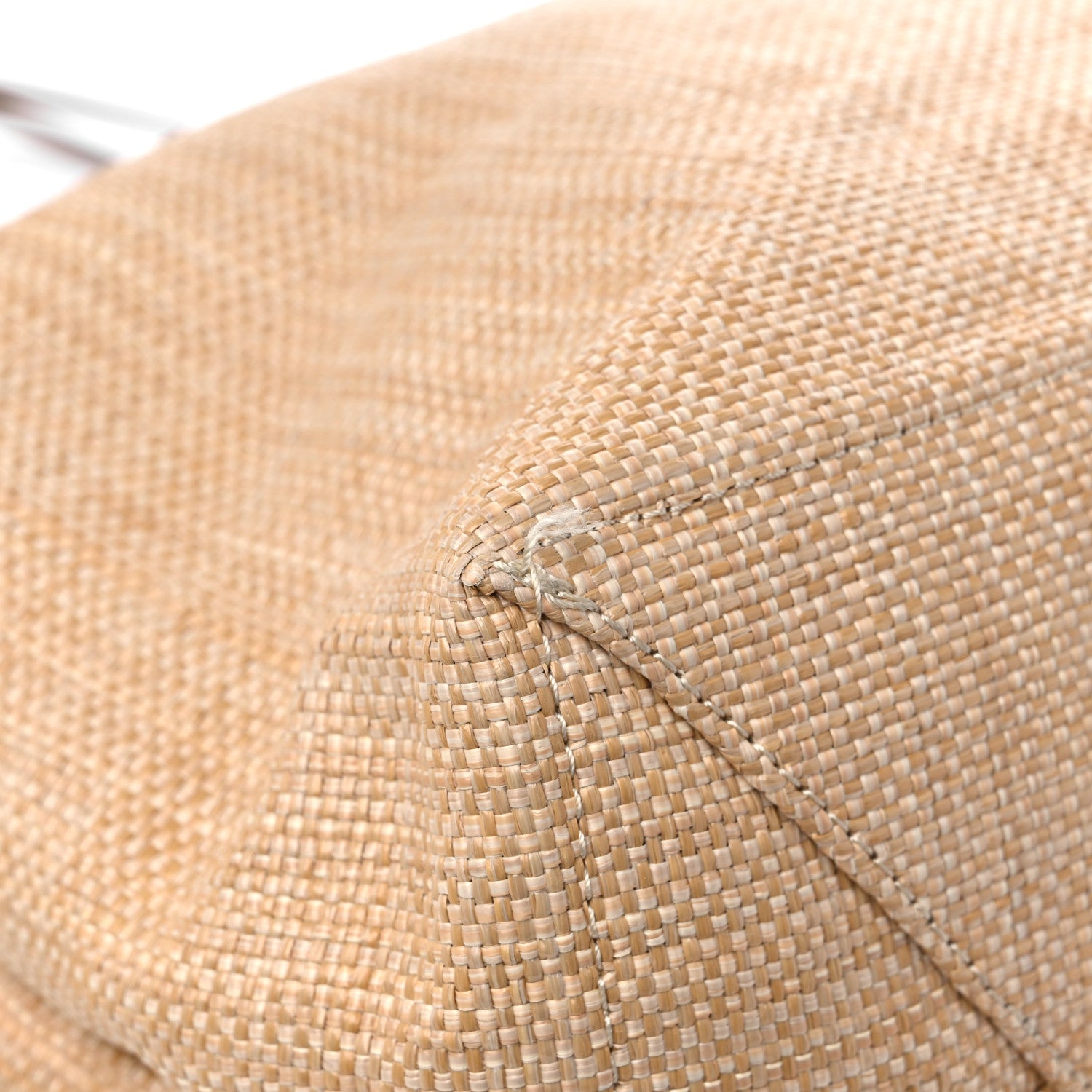 Prada Raffia Logo Tote Naturale 6 of 11