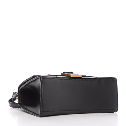 Balenciaga Shiny Box Calfskin Hourglass Top Handle Bag XS Black 4 of 8
