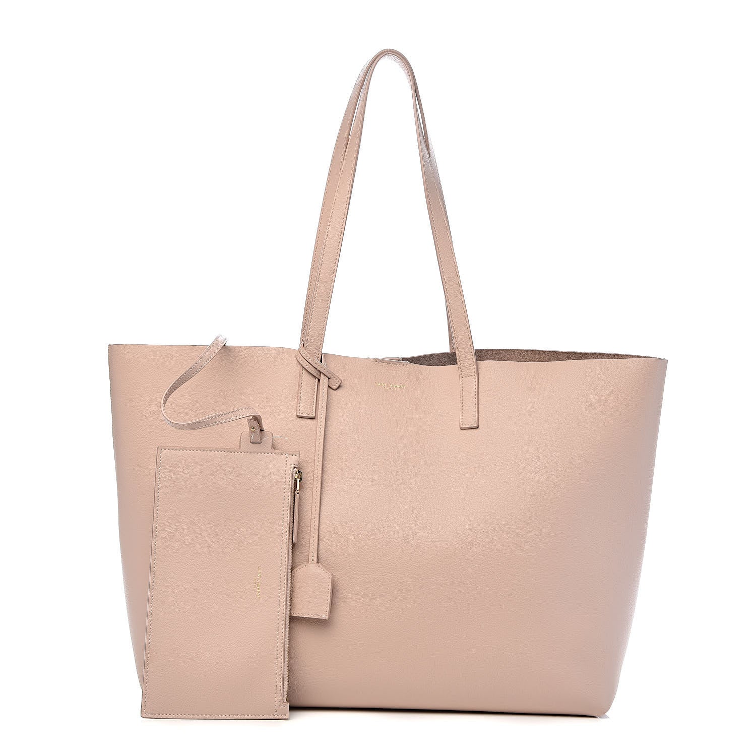 Saint Laurent Calfskin Large Shopping Tote Pale Blush 1 of 13