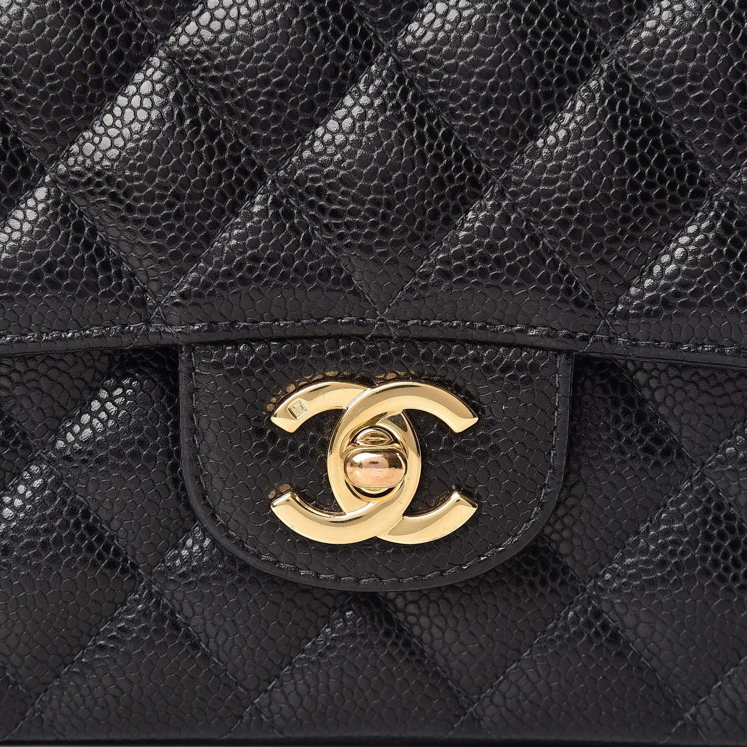 Chanel Caviar Quilted Medium Double Flap Black 8 of 12