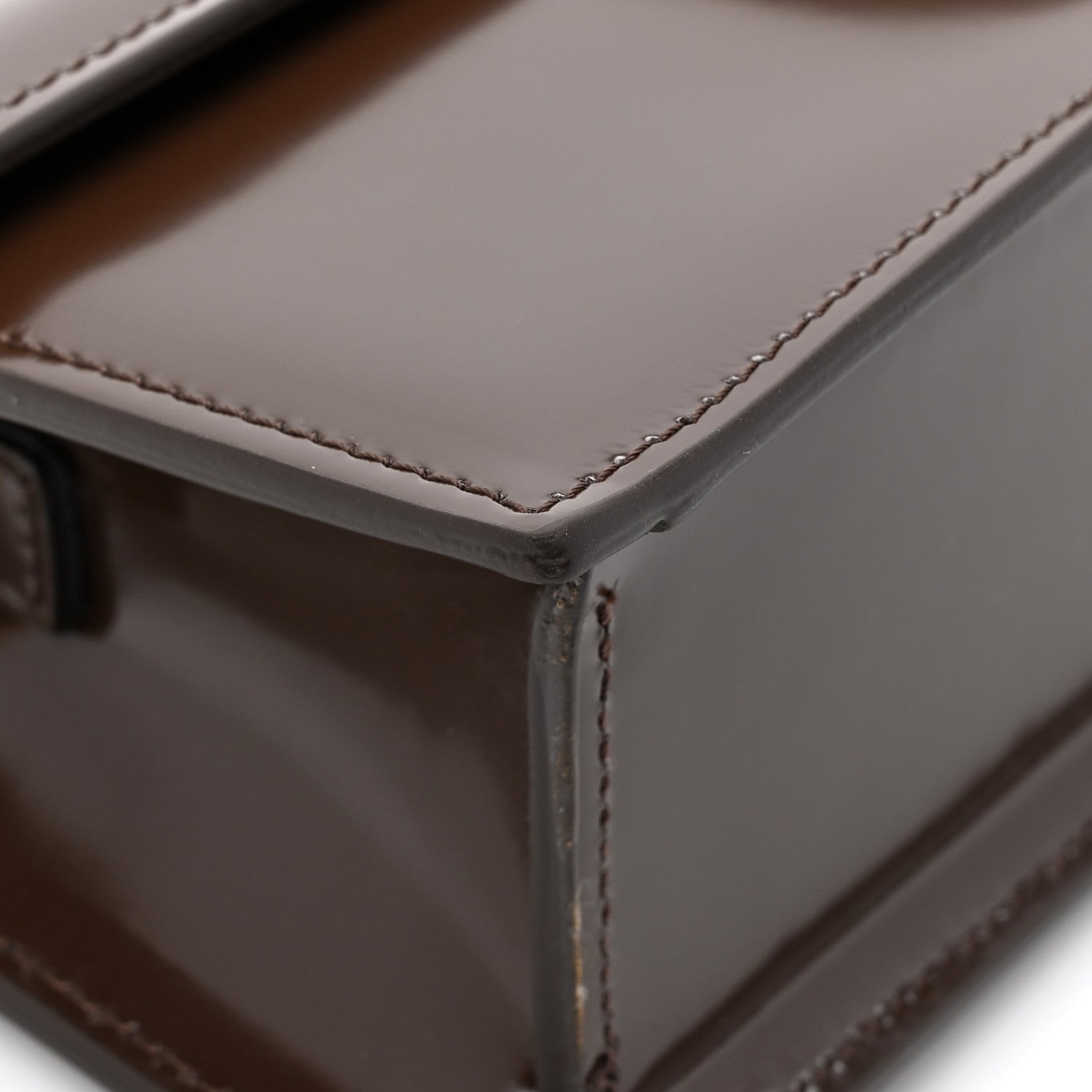 Jacquemus Glazed Calfskin Le Grand Bambino Midnight Brown 12 of 15