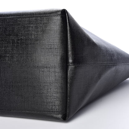 Versace Coated Canvas Vintage 90's Logo Tote Black 8 of 8