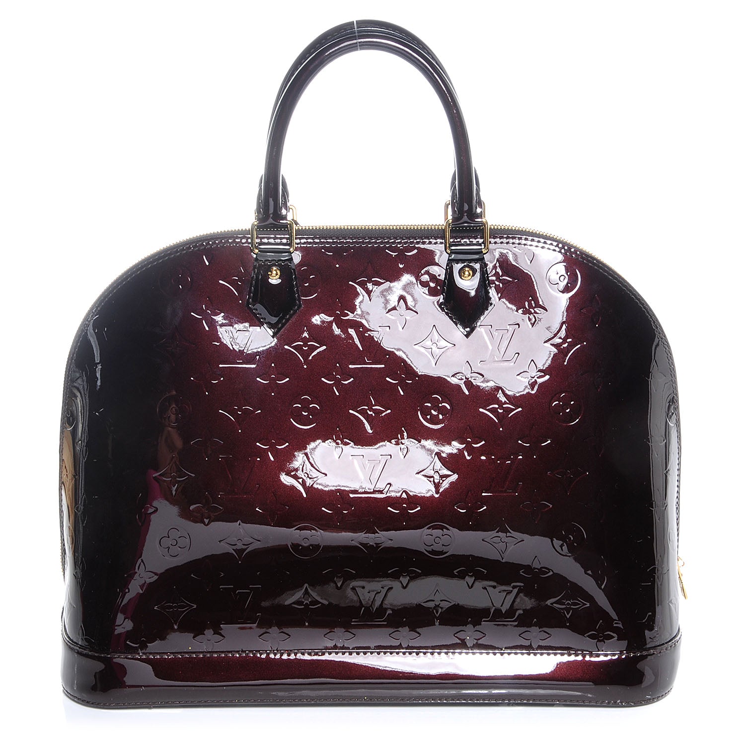 Louis Vuitton Vernis Alma GM Amarante 3 of 8
