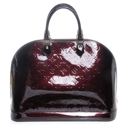 Louis Vuitton Vernis Alma GM Amarante 3 of 8