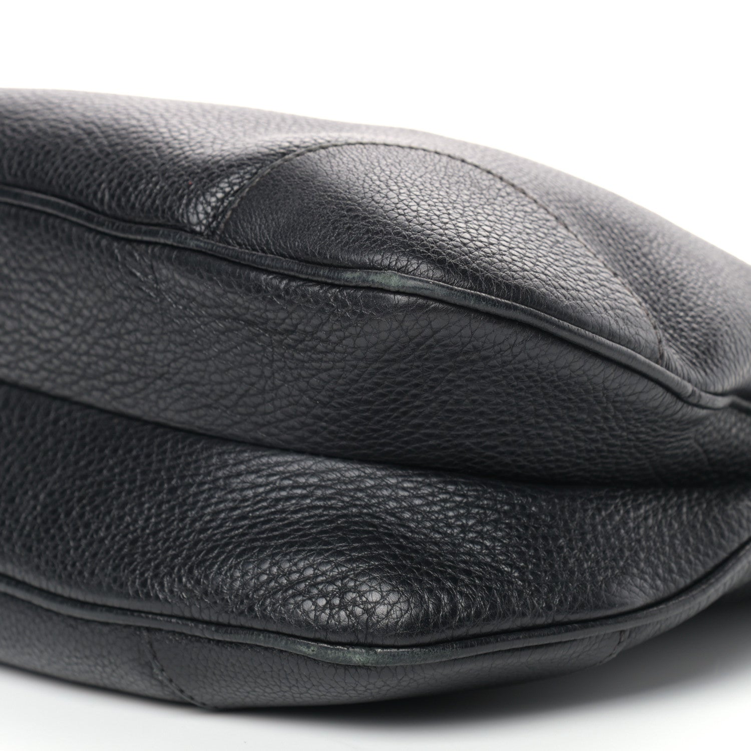 Prada Vitello Daino Pushlock Hobo Black 8 of 13