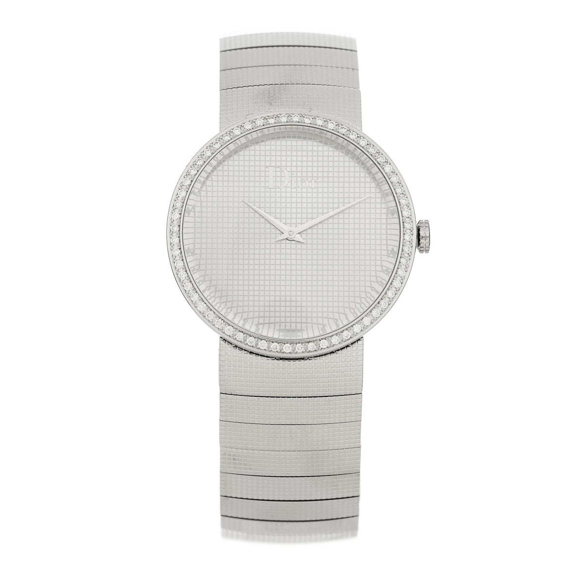 Christian Dior Les Montres stainless steel rubber diamond sapphire 29mm $5000 Lady Christian Dior La D De Steel Diamond Bezel 33mm  main image 2
