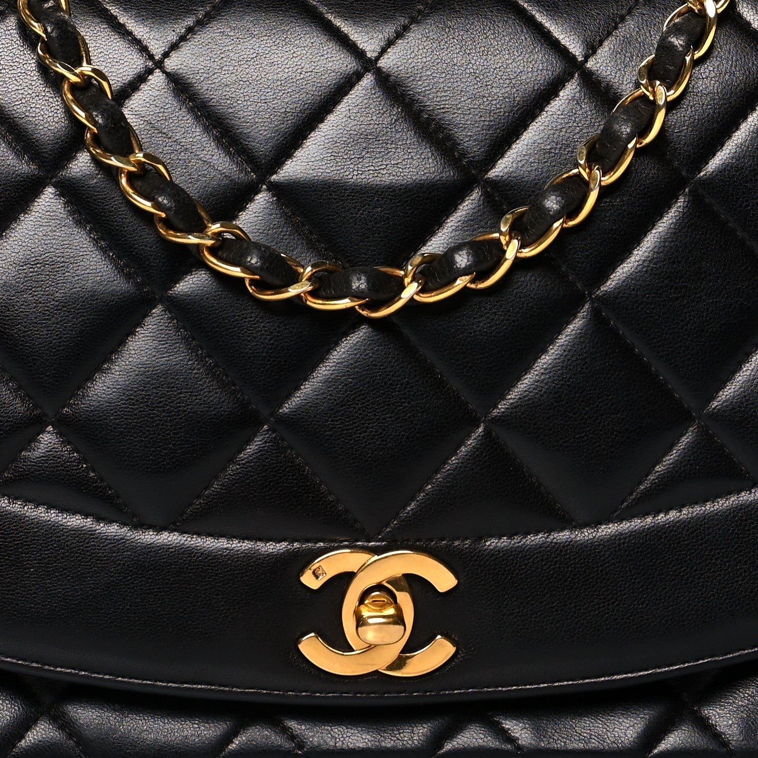 Chanel Lambskin Quilted Medium Single Flap Black 7 of 9