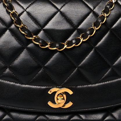 Chanel Lambskin Quilted Medium Single Flap Black 7 of 9