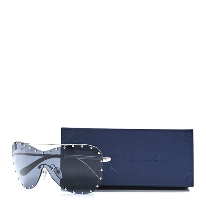 Louis Vuitton Metal The Party Shield Sunglasses Z1056E Black 8 of 8