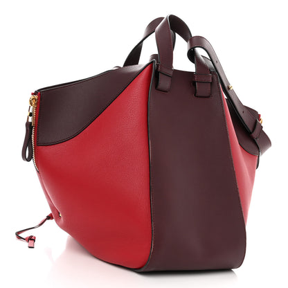 Loewe Calfskin Medium Hammock Shoulder Bag Maroon Oxblood 3 of 9