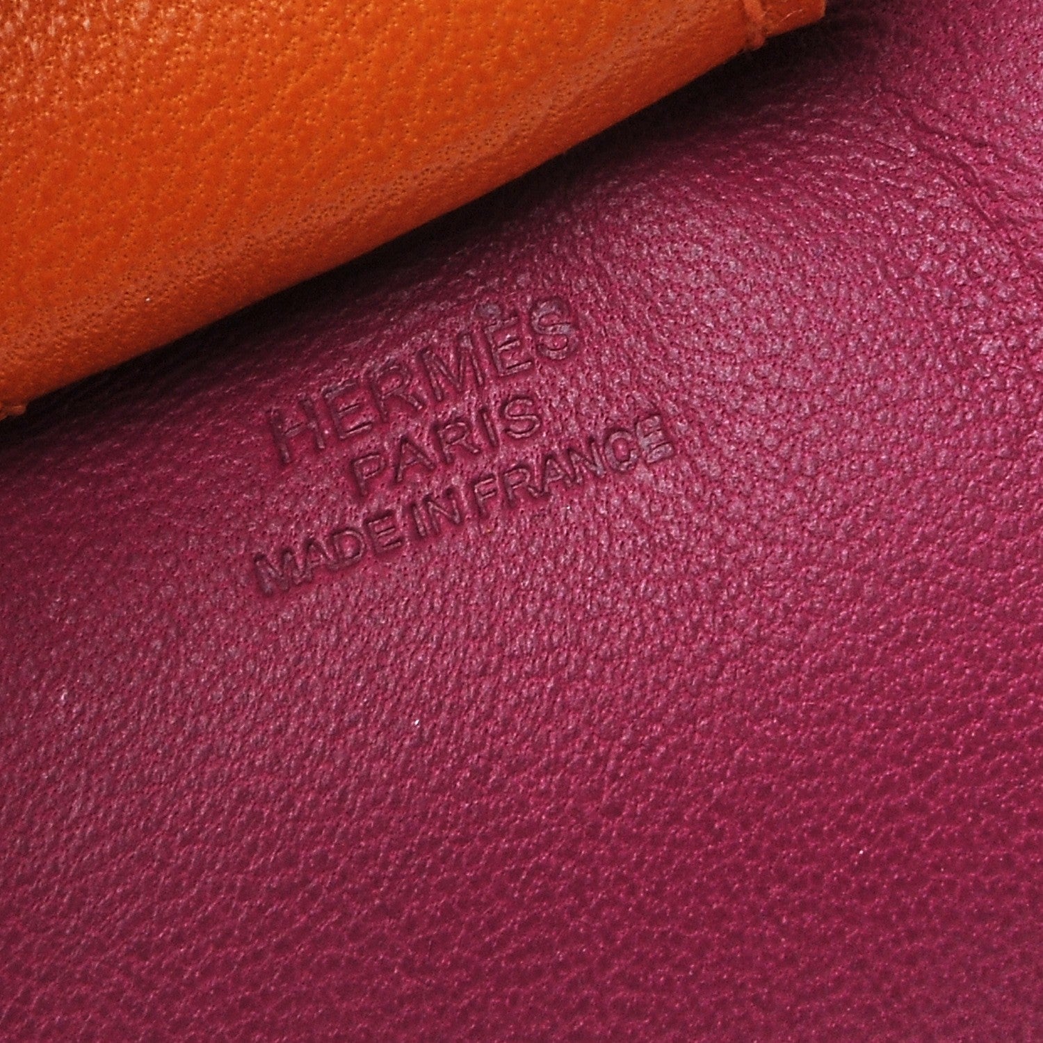 Hermes Milo Lambskin Grigri Rodeo Horse Bag Charm MM Tosca Bleu Izmir Orange 3 of 4