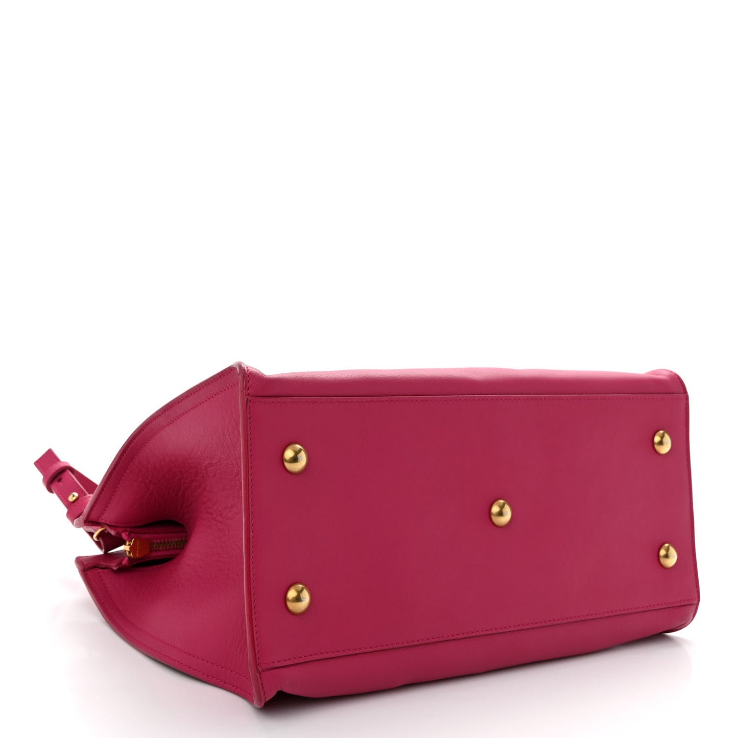Calfskin Small Classic Y Cabas Fuchsia
