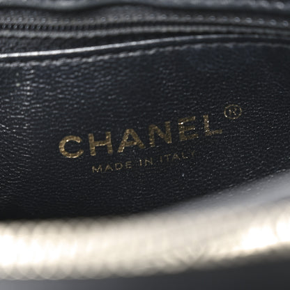 Chanel Lambskin Chevron Stitched Medium Envelope Flap Black 6 of 10