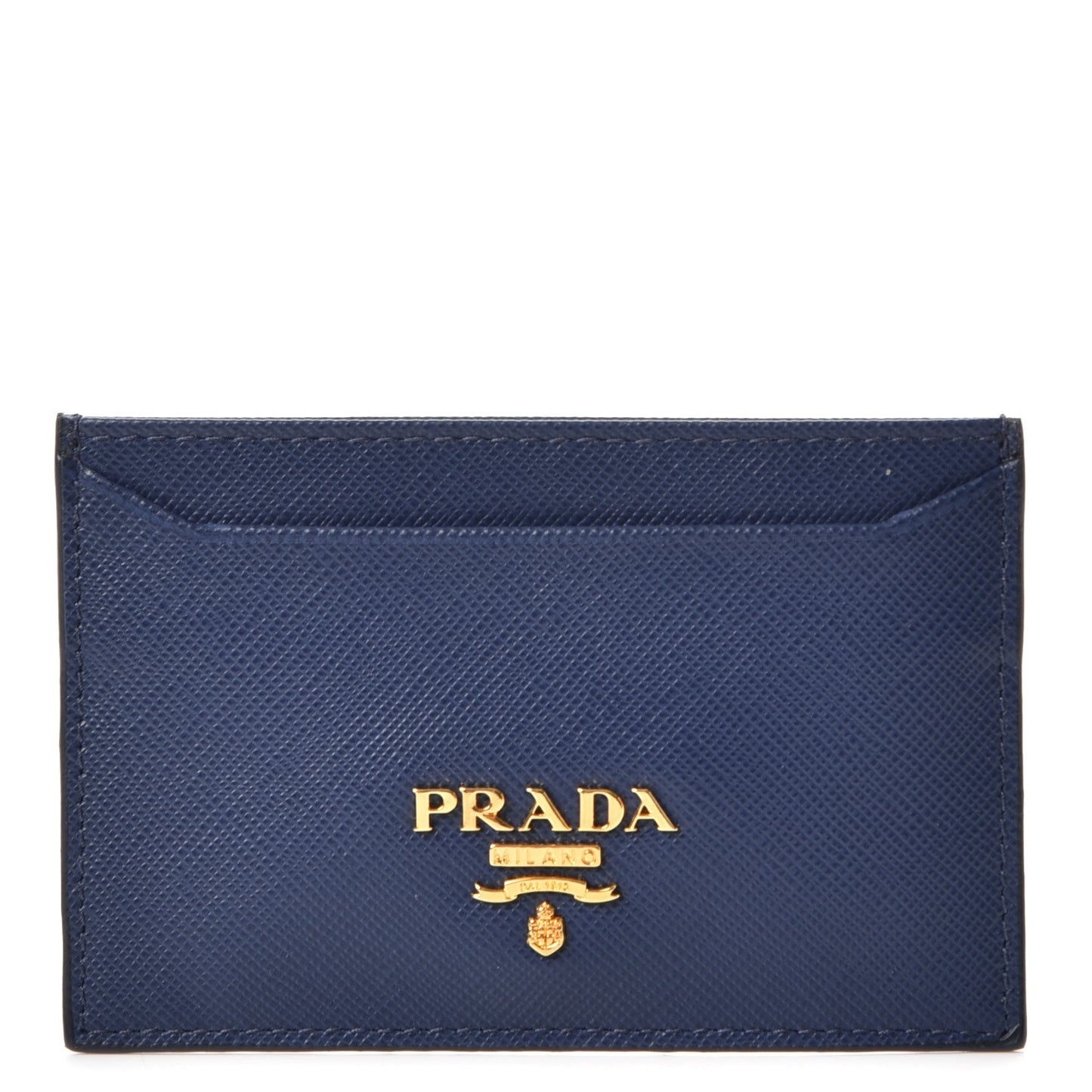 Saffiano Metal Card Case Bleuette