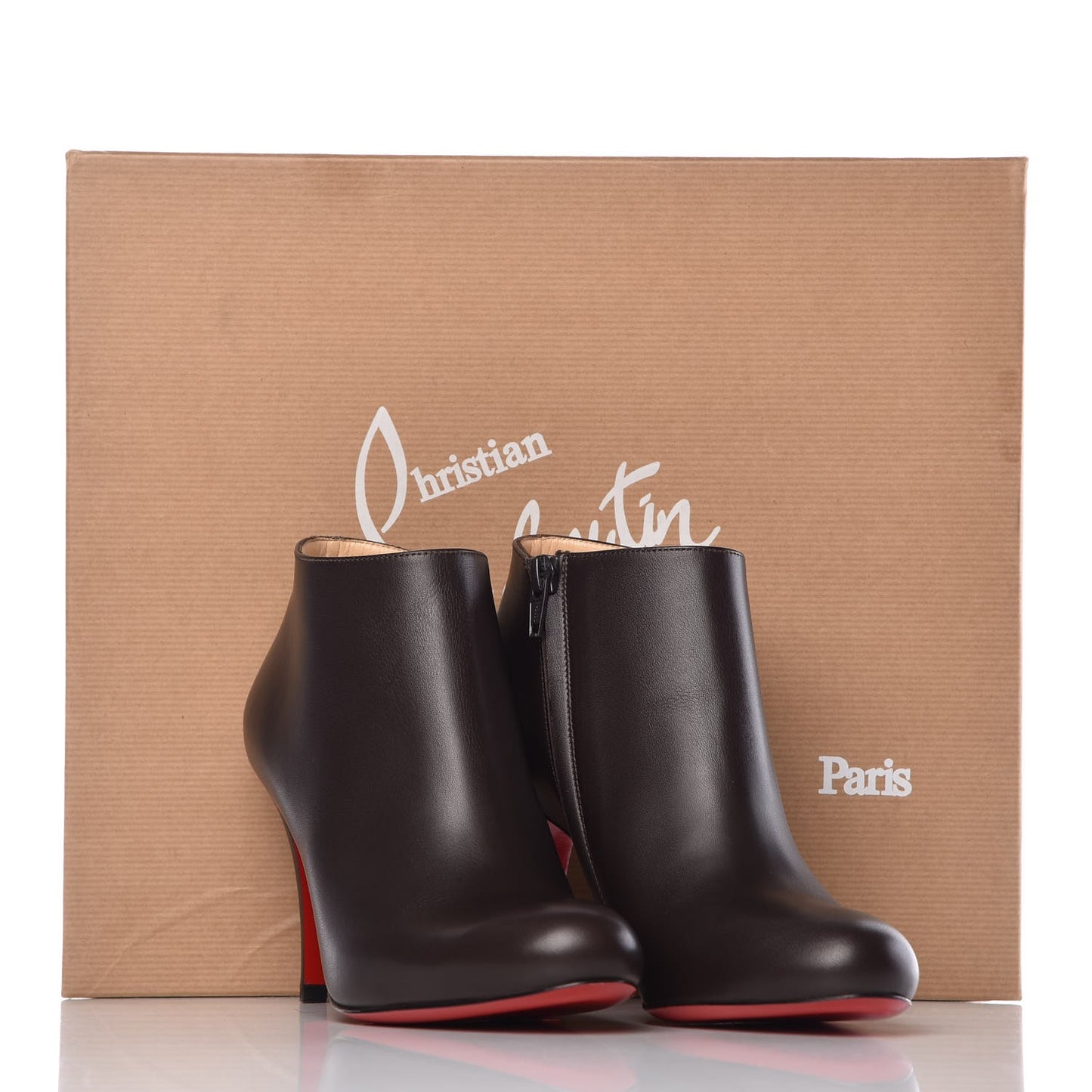 Calfskin Belle 85 Ankle Boots 36.5 Black