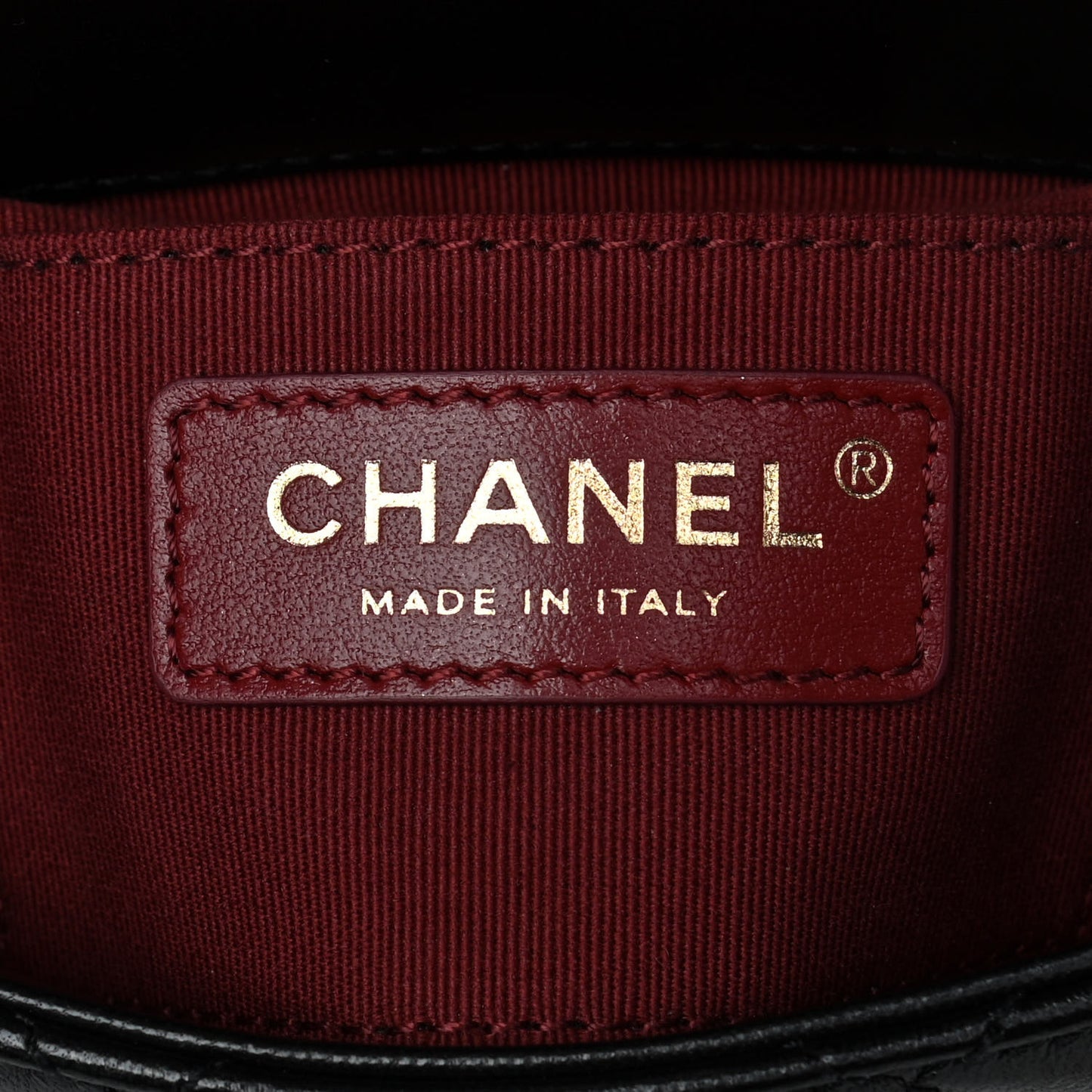 Lambskin Quilted Mini Side Note Flap Black