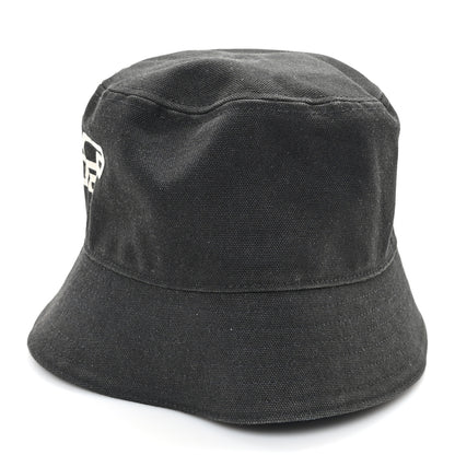 Prada Canvas Racing Logo Womens Bucket Hat M Black 4 of 9