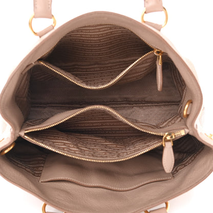 Prada Vitello Daino Tote Sesamo 4 of 10