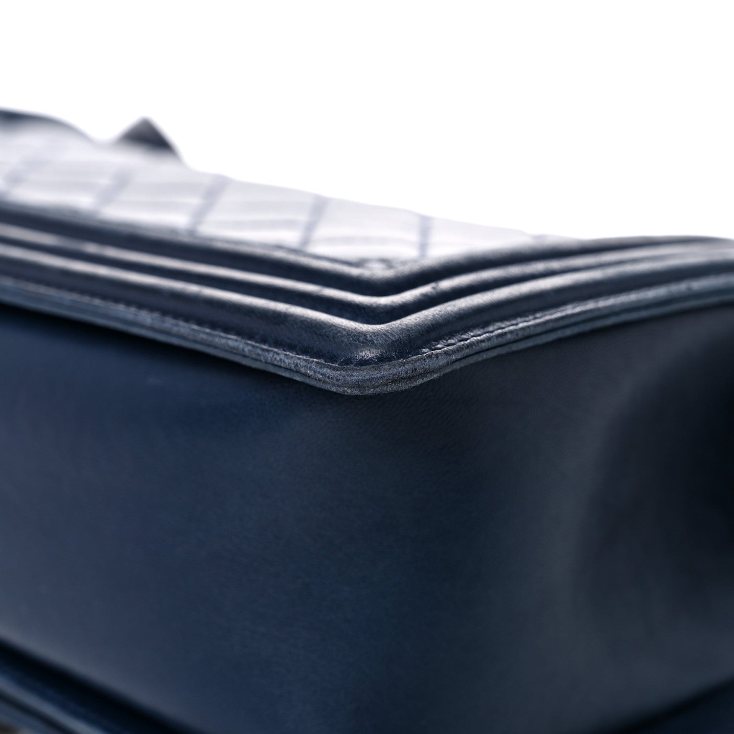 Chanel Lambskin Quilted Medium Boy Flap Dark Navy 11 of 25