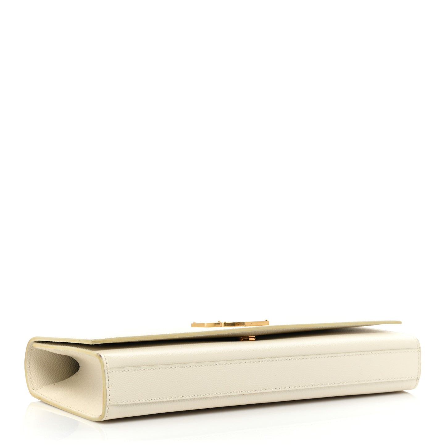 Grain De Poudre Classic Monogram Cassandre Clutch Dove White