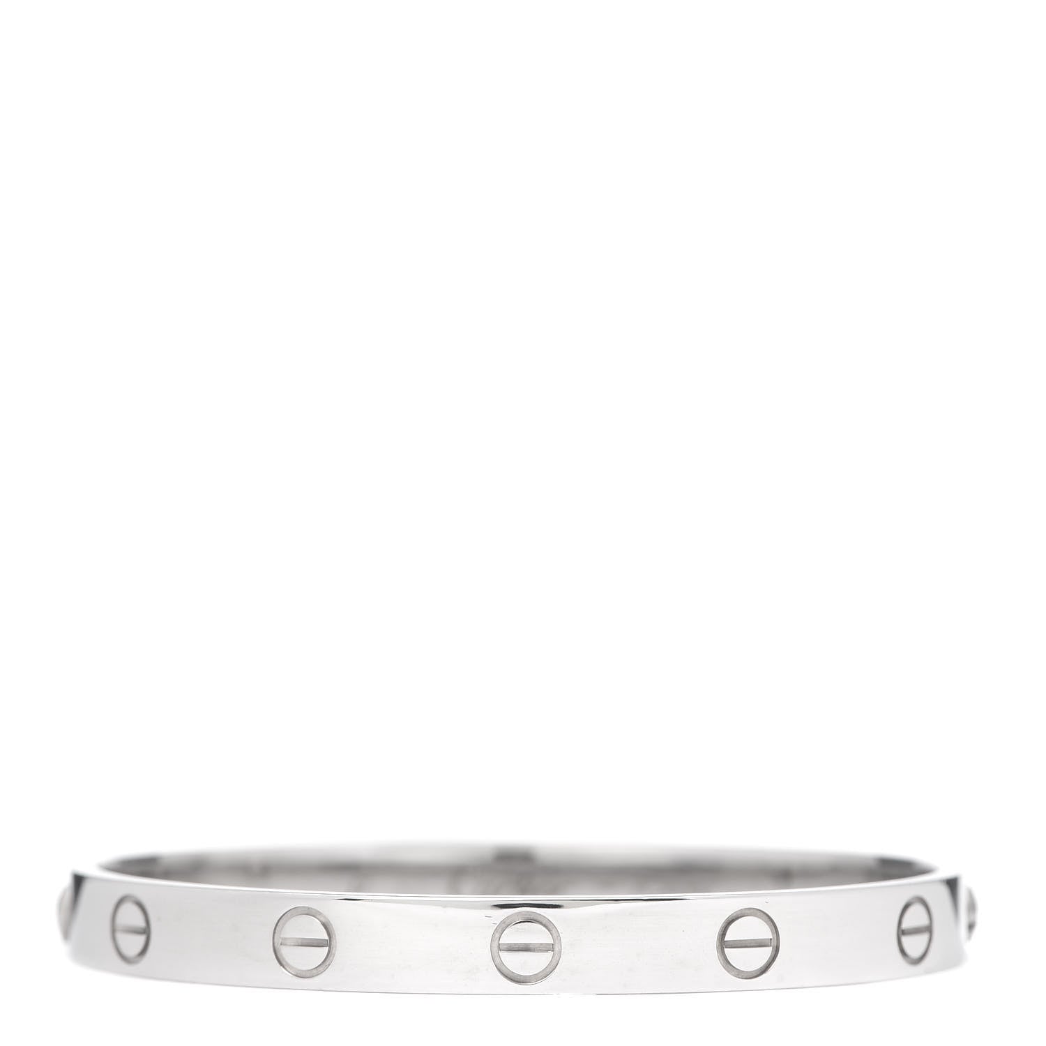 Cartier 18K White Gold LOVE Bracelet 17 1 of 5
