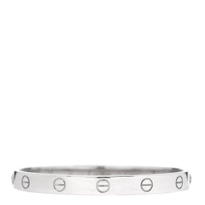 Cartier 18K White Gold LOVE Bracelet 17 1 of 5