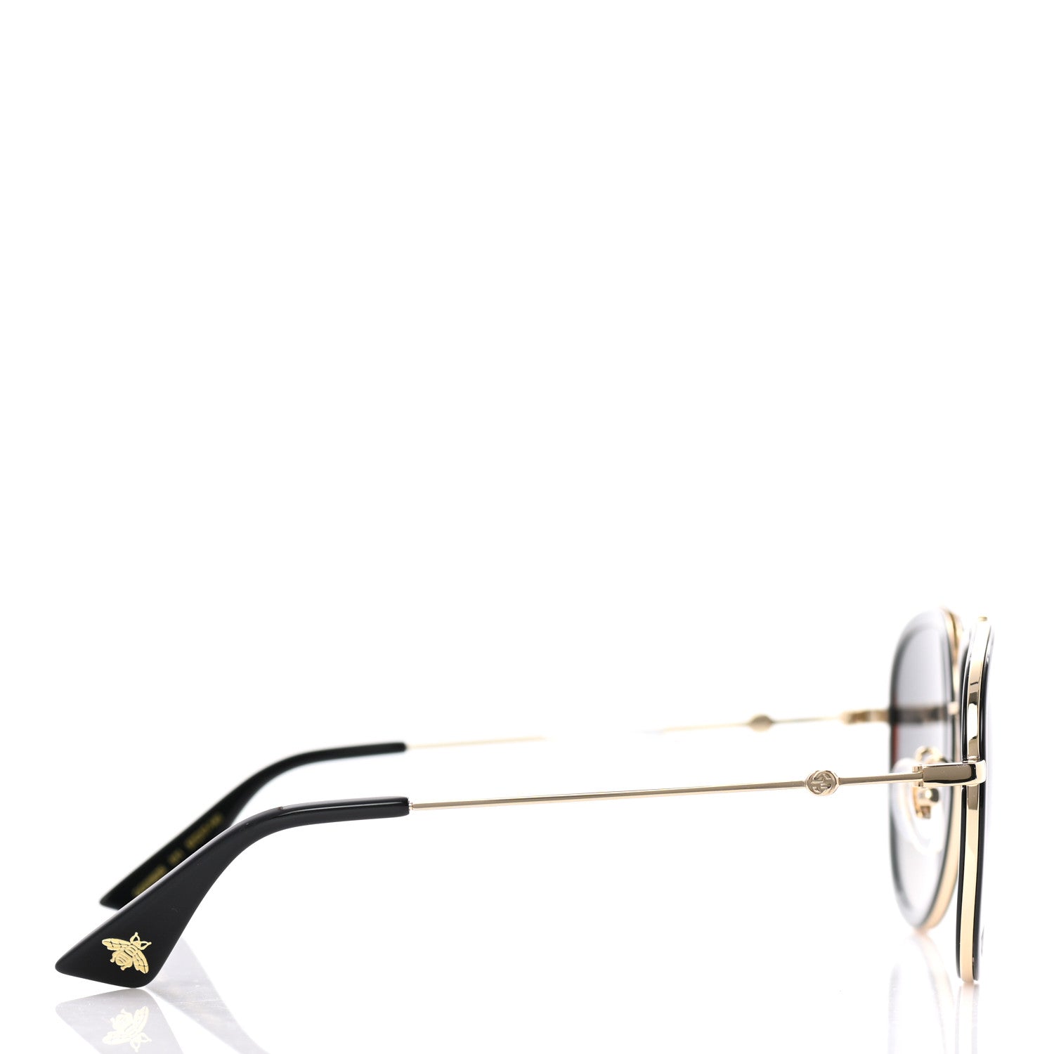 Gucci Aviator Sunglasses GG0062S Black Gold 3 of 9