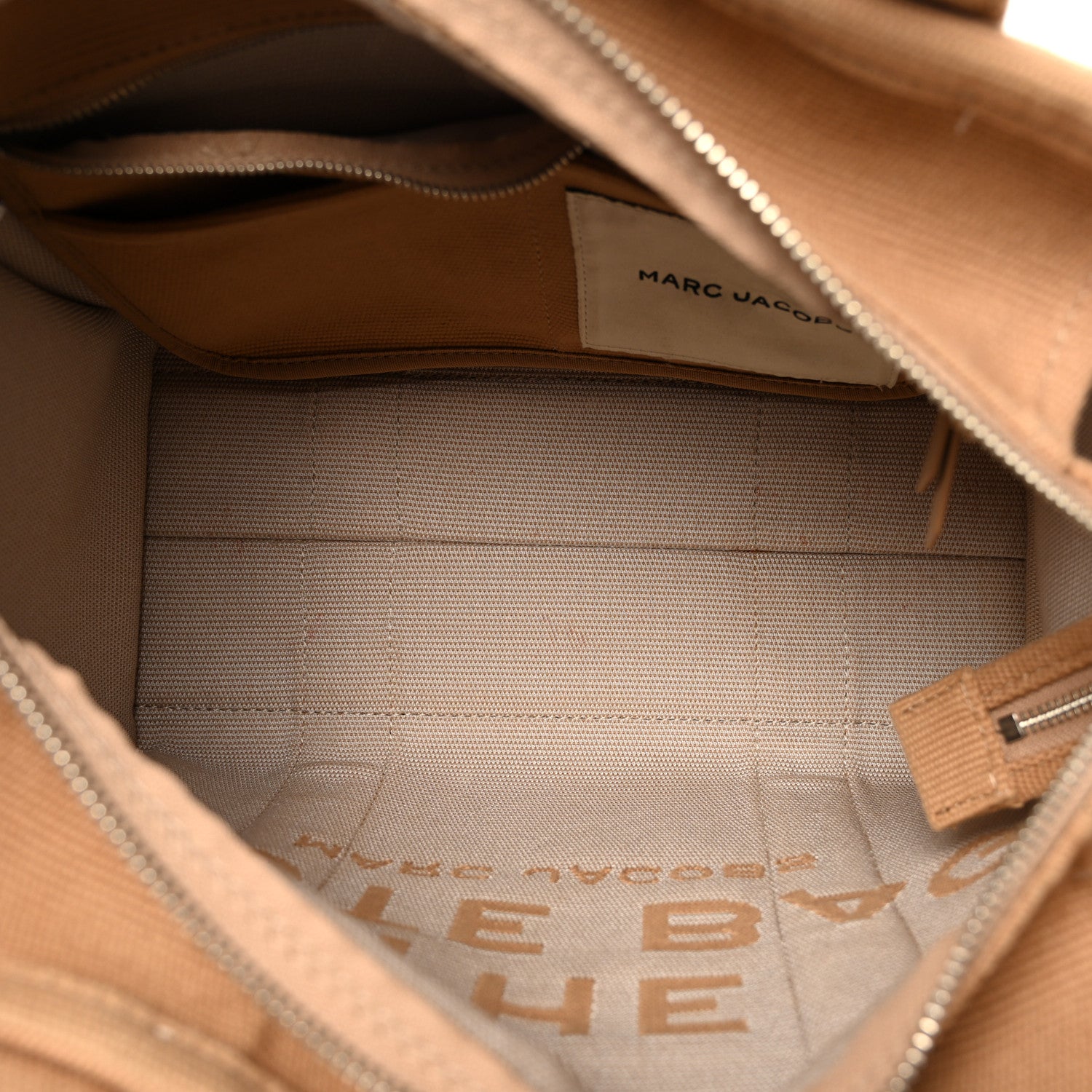 Marc Jacobs Jacquard Medium The Traveler Tote Bag Camel 5 of 11
