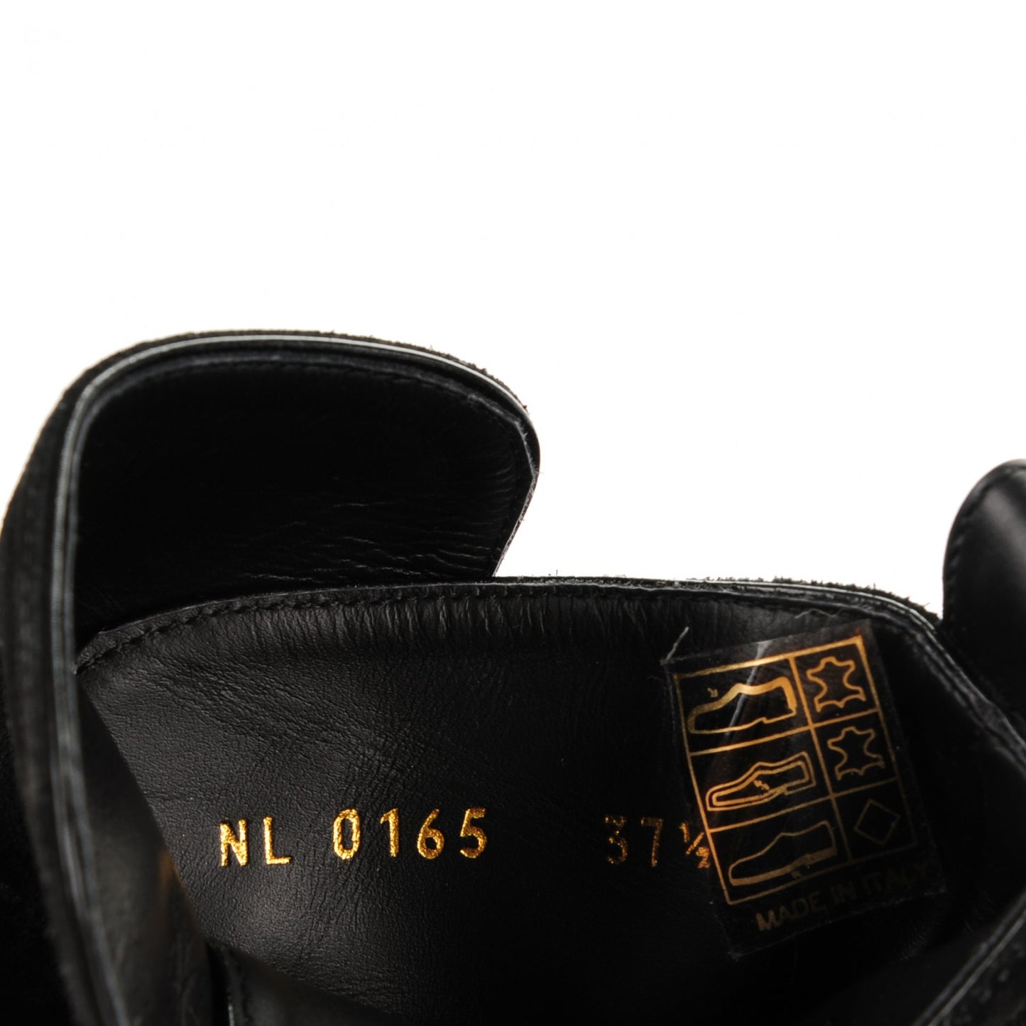 Suede Calfskin Crossroads Wedge Ankle Boots 37.5 Black