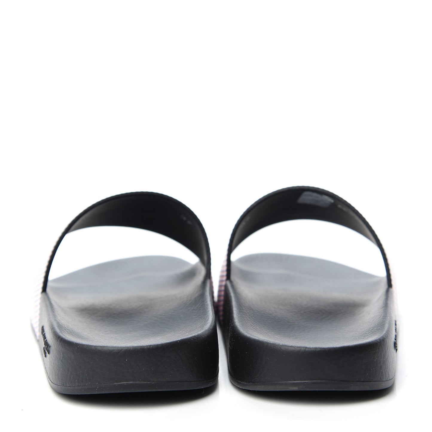 Metallic Calfskin Logo Womens Pool Slide Sandals 37 Light Pink