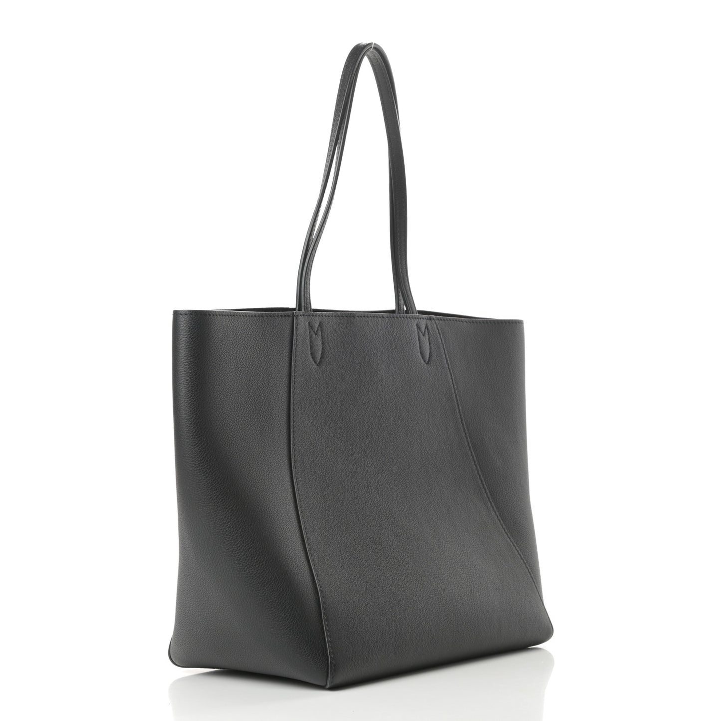 Calfskin Lockme Cabas Black