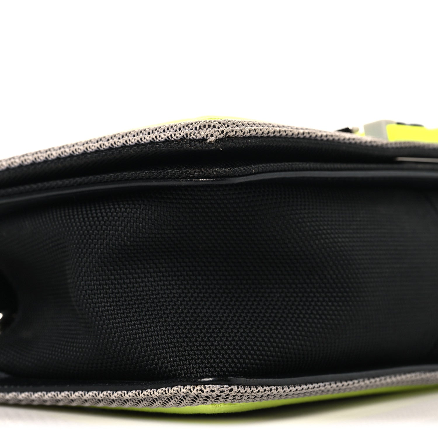 Chanel Canvas Quilted Medium Fluo Boy Flap Black Grey Yellow 9 of 11
