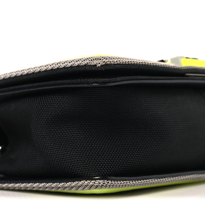 Chanel Canvas Quilted Medium Fluo Boy Flap Black Grey Yellow 9 of 11