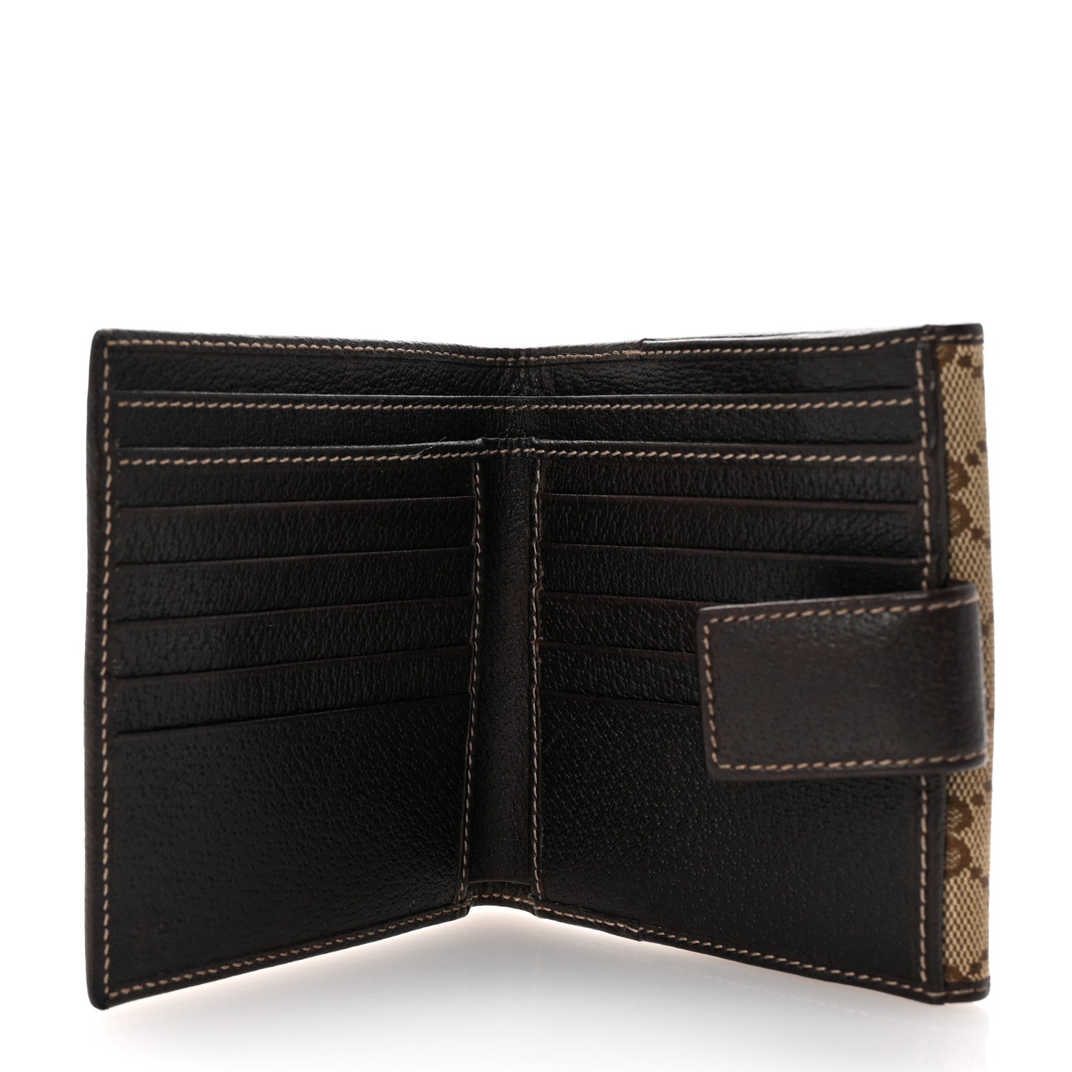 Gucci Monogram Princy Compact French Flap Wallet Brown 5 of 7