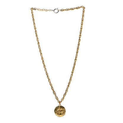 Chanel CC Chain Pendant Long Necklace Gold 5 of 8