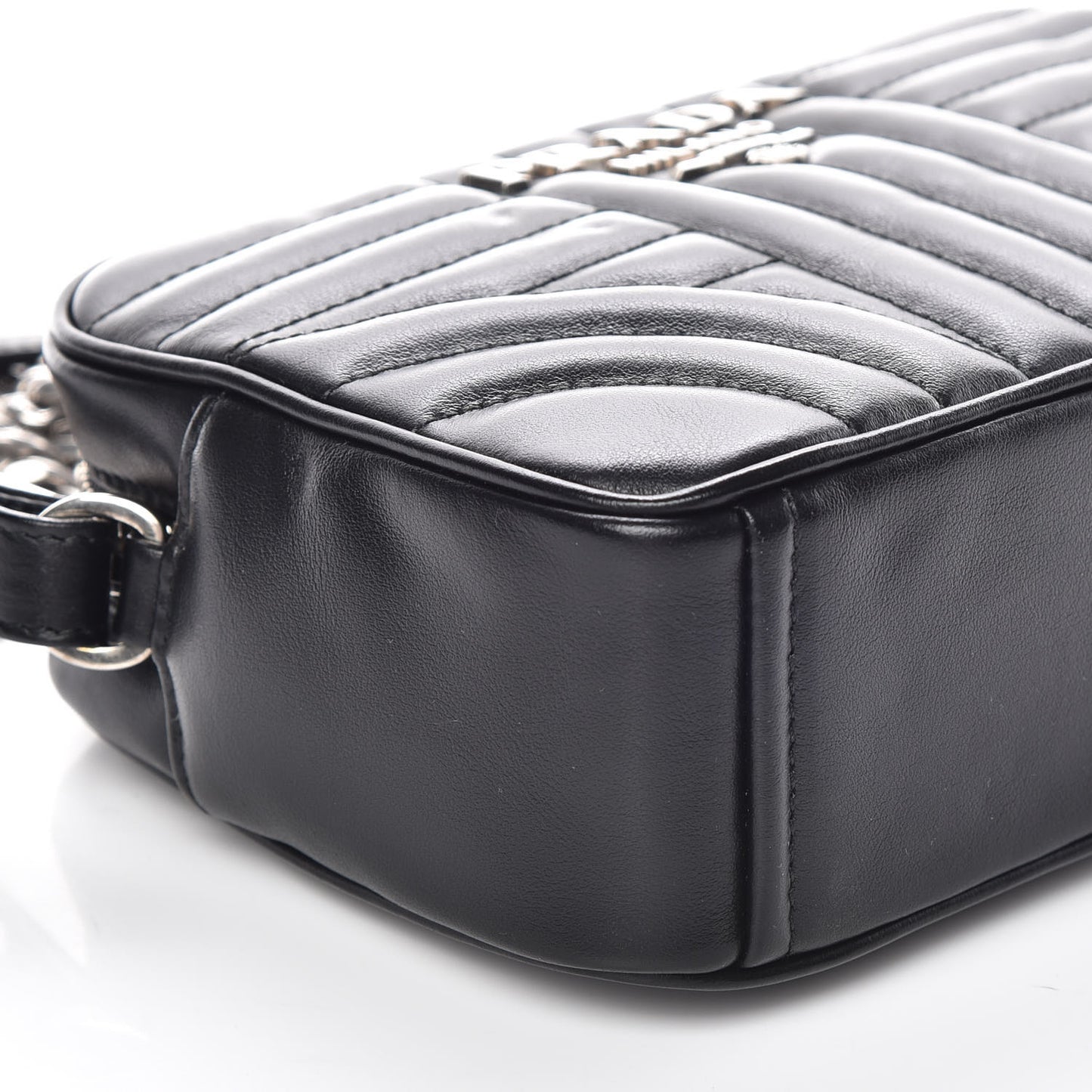 Soft Calfskin Diagramme Crossbody Bag Black