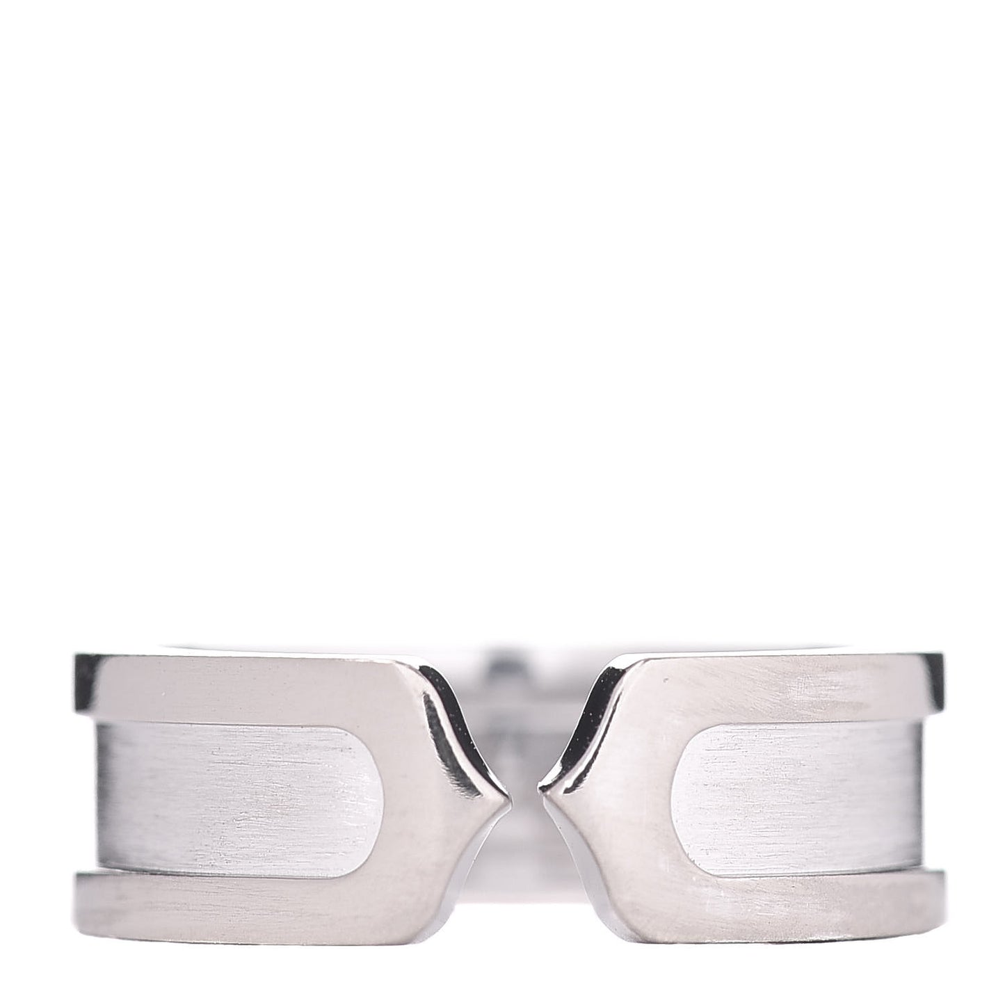 18K White Gold 6.5mm C De Ring 51 5.75