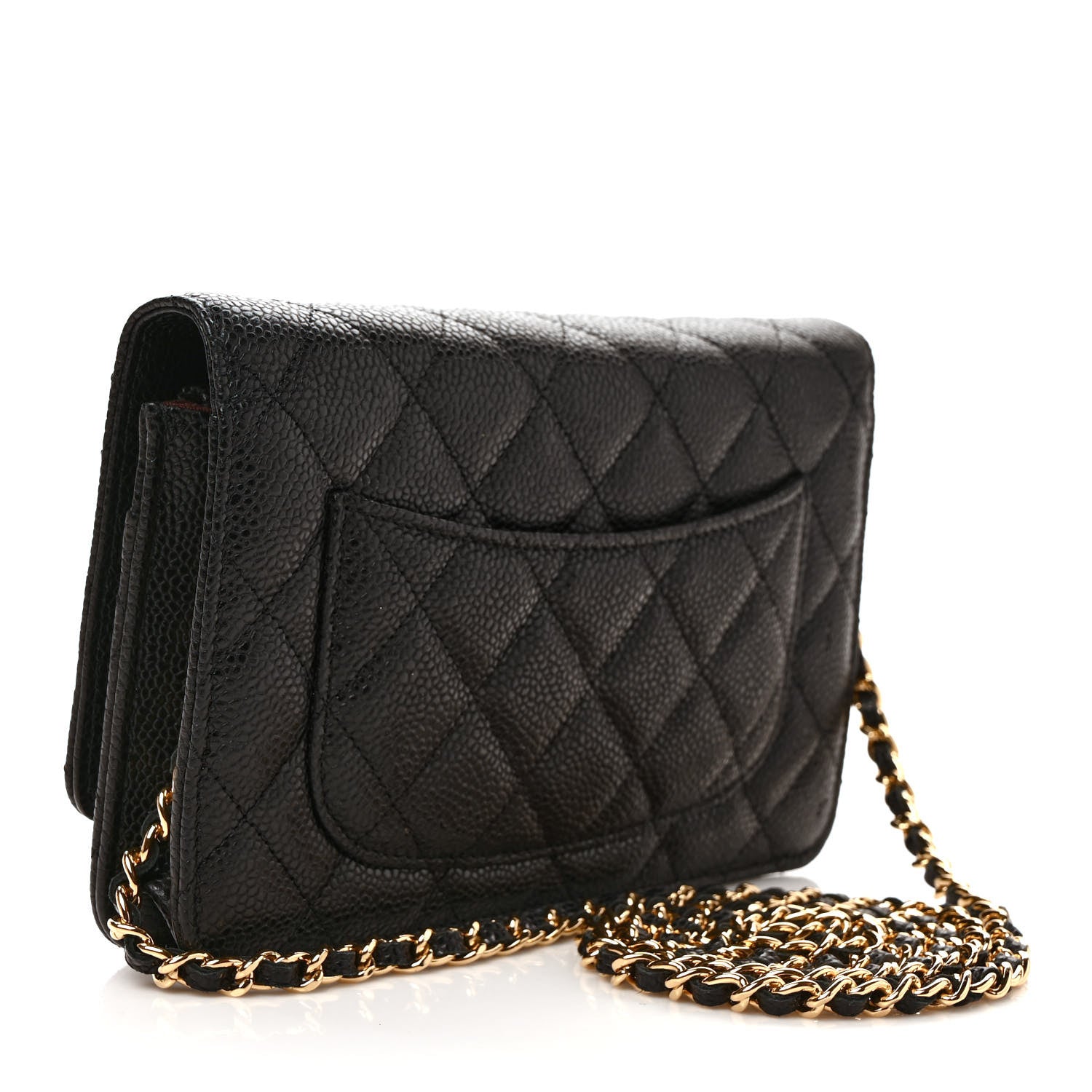 Chanel Caviar Quilted Wallet on Chain WOC Black 3 of 10