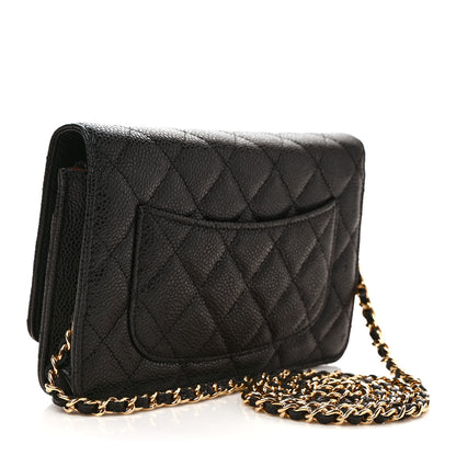 Chanel Caviar Quilted Wallet on Chain WOC Black 3 of 10