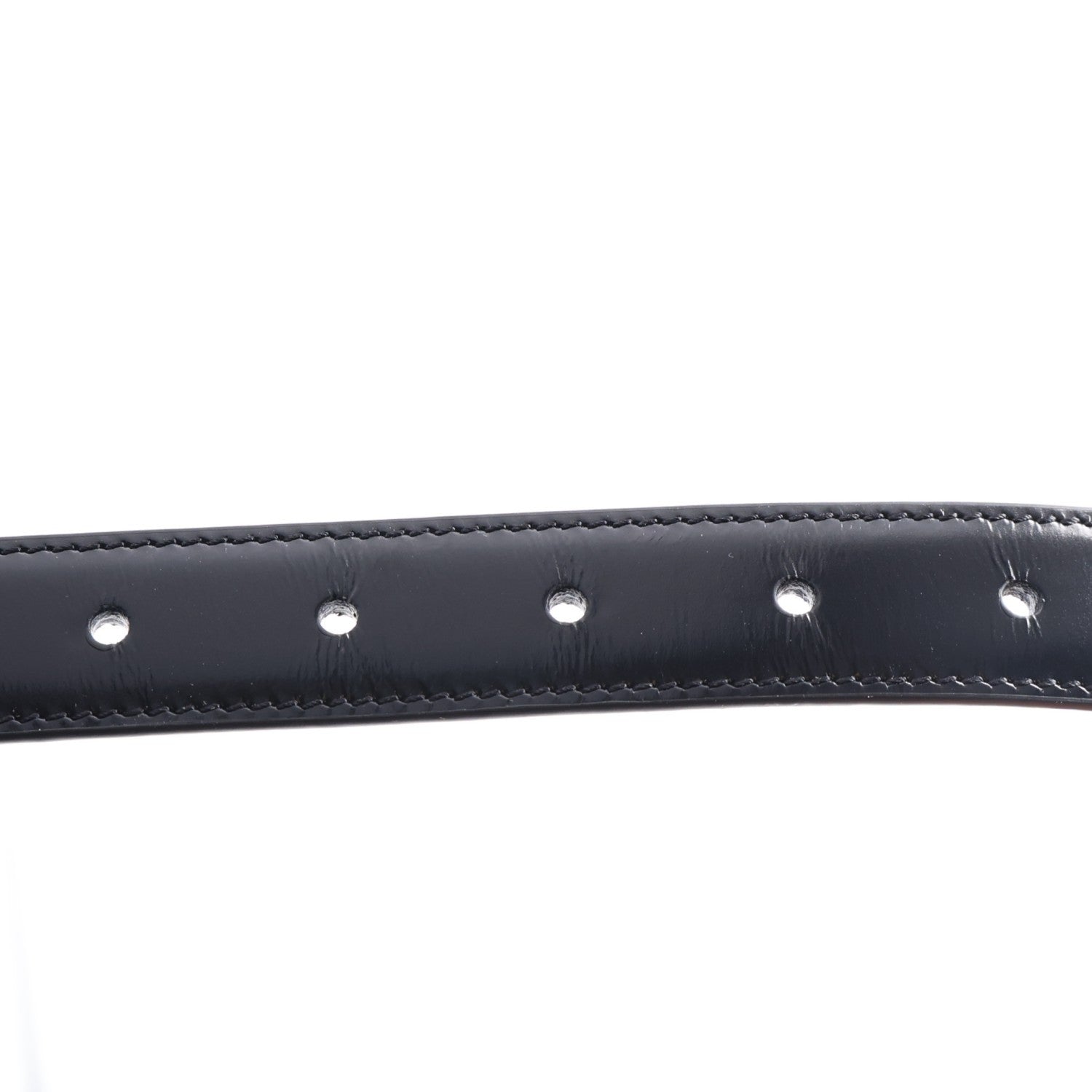 Celine Box Calfskin Medium 25mm Triomphe Belt 90 36 Black 3 of 6