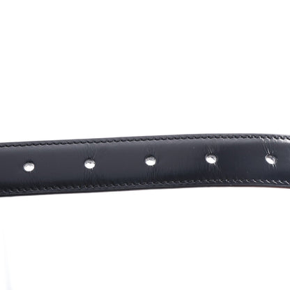 Celine Box Calfskin Medium 25mm Triomphe Belt 90 36 Black 3 of 6