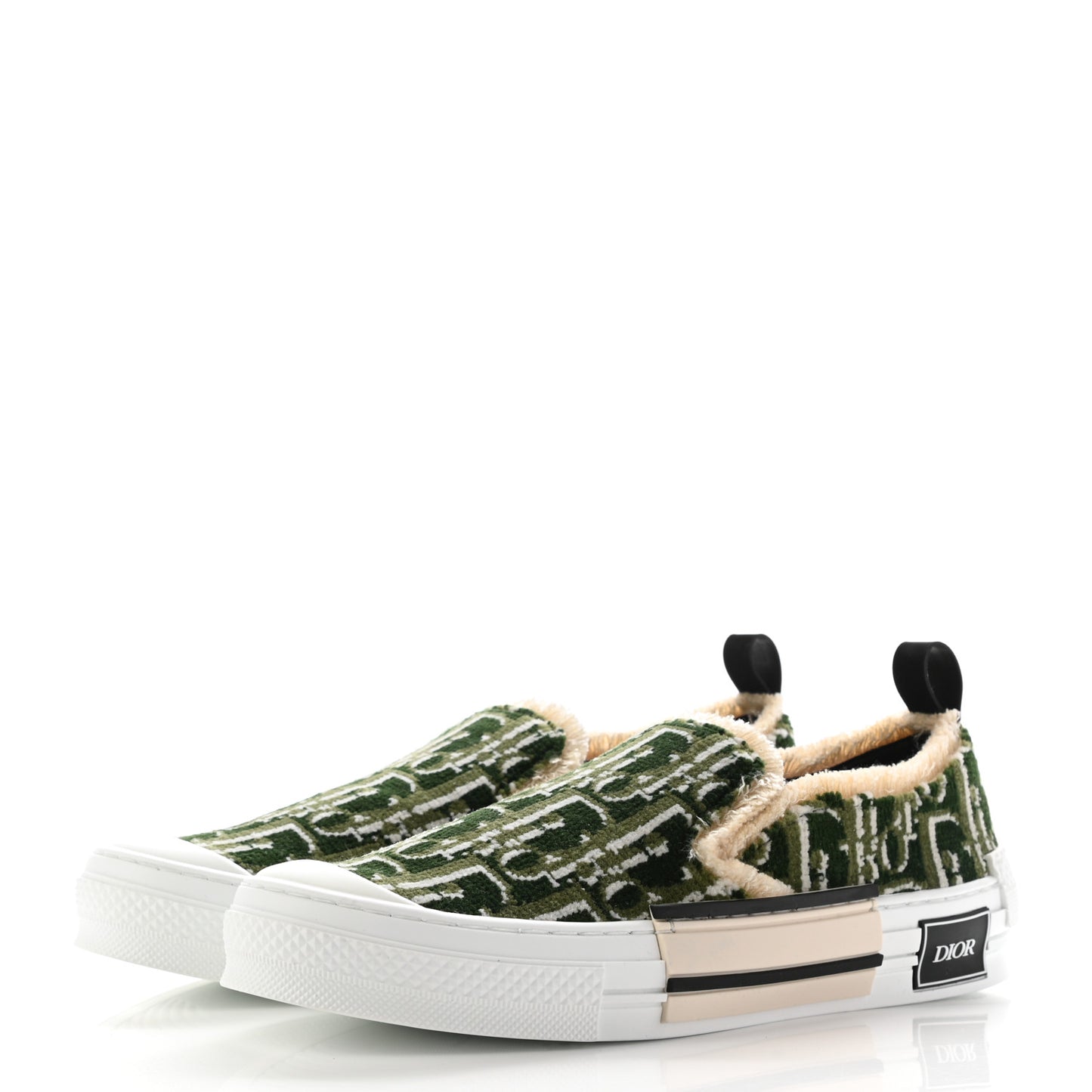 Tapestry Oblique Mens B23 Slip On Sneakers 42 Olive