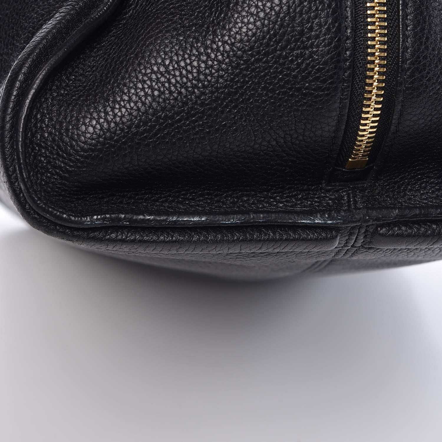 Alexander McQueen Pebbled Calfskin Large Skull Padlock Zip Around Tote Black 10 of 13