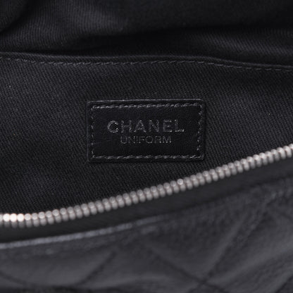 Chanel Grained Calfskin Quilted Waist Belt Bag Black 6 of 11