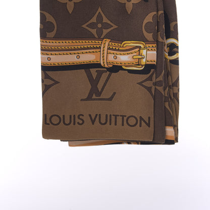 Louis Vuitton Silk Monogram Confidential Bandeau Brown 2 of 4