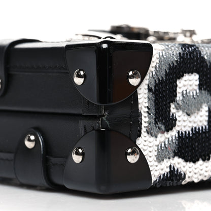 Louis Vuitton Sequins Leopard Petite Malle Black Gris 8 of 12