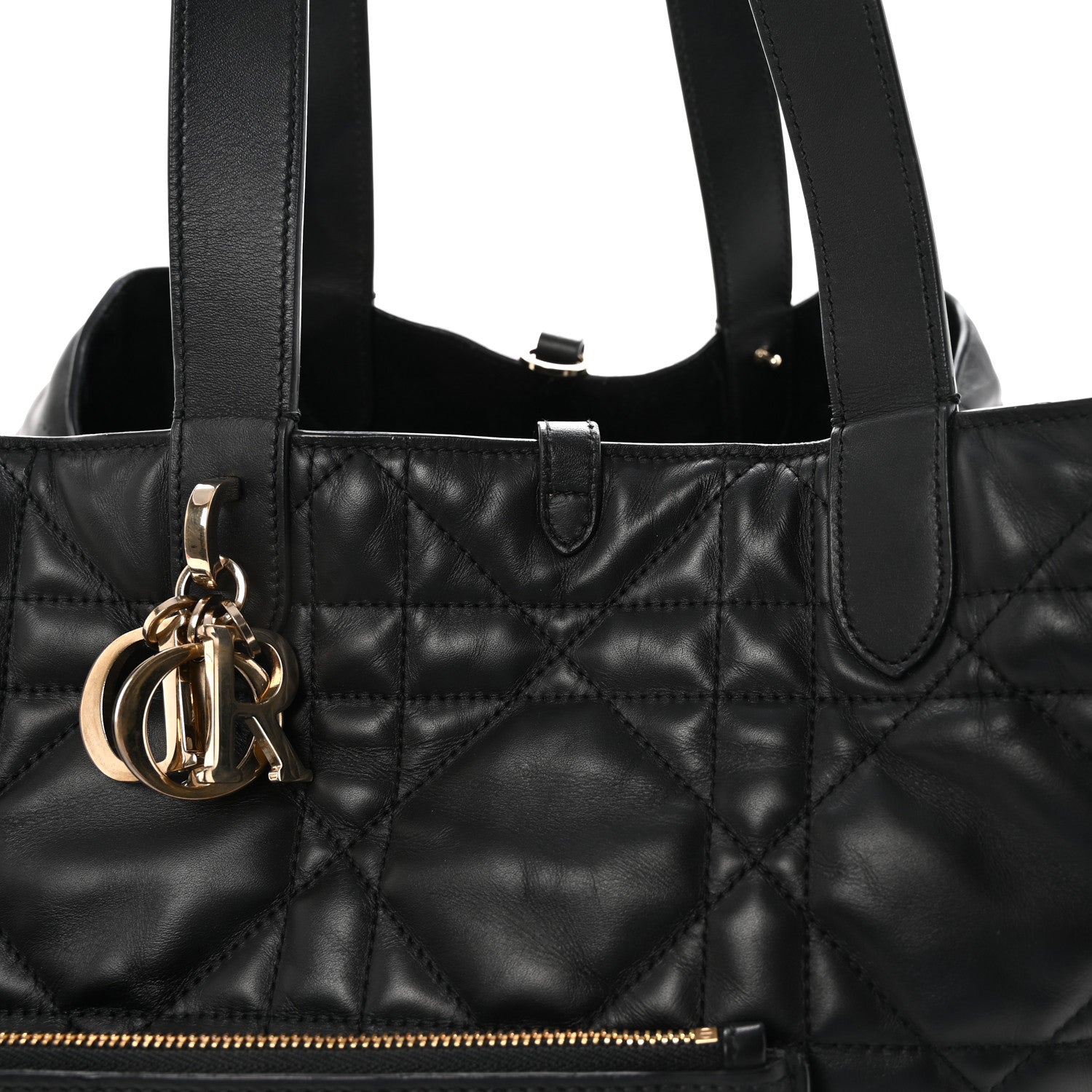 Christian Dior Calfskin Macrocannage Large Toujours Black 8 of 10