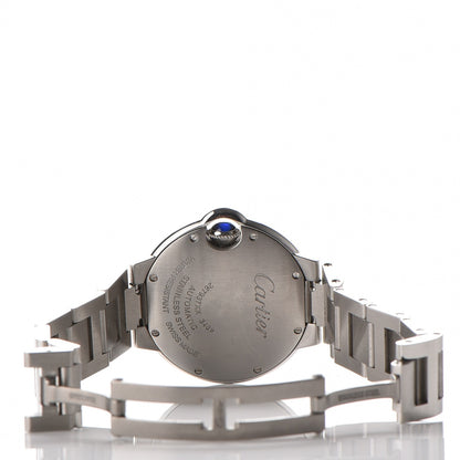 Cartier Stainless Steel Diamond 33mm Ballon Bleu De Automatic Watch 12 of 14