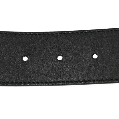 Gucci Moon Calfskin Scales Double G 40mm Belt 85 34 Black 3 of 4